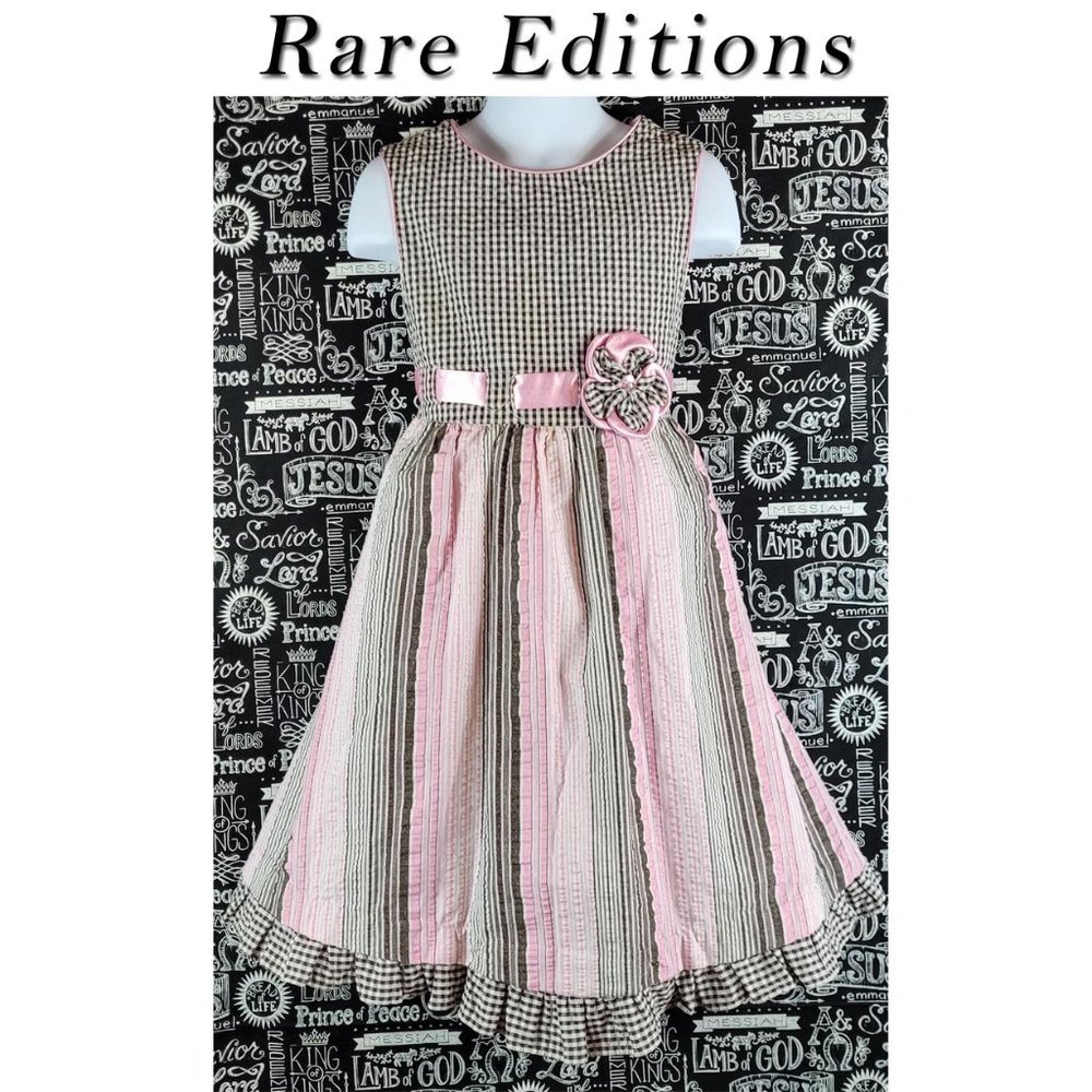 Rare Editions Gingham Dress Size 6🤩
